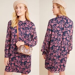 Anthropologie Cloth & Stone Stephanie Smocked Tunic Dress NWT Size Small